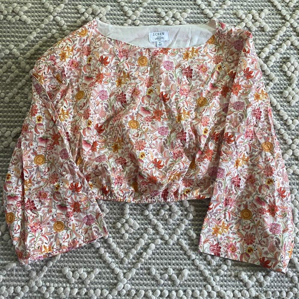 J. Crew floral crop top